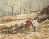 Mary Burkhart, After the Hurricane, Oil on board