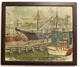 Late Afternoon Maritime Landscape, (for restoration) by American School, Oil on canvas, offered Apr 2024