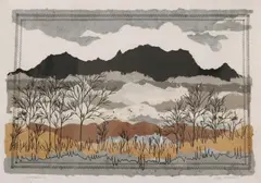 M.P. Marion, Woodline, Pencil titled and signed
