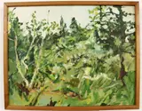 Stuart Bigley, Local Trees, 1975, Oil on board