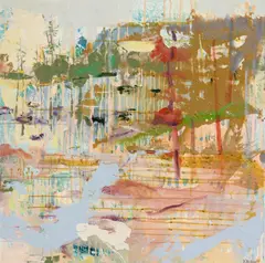 Summer Channel by Dustan Knight, Oil on canvas, sold Apr 2024