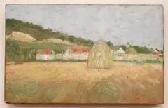 Theodore Robinson, Haystacks, Oil on canvas