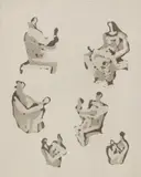 Henry Moore, Untitled, 1976 etching and aquatint