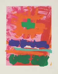 Untitled by Albert Irvin, 1993 screenprint in colours, sold Feb 2022