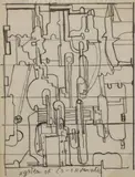 Eduardo Paolozzi, Untitled, pencil 21 x 15.5cm Provenance : The artist's estate; thence by descent. .