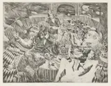 Mick Rooney, Untitled, Mick Rooney RA (b.1944) 'The Feast' etching