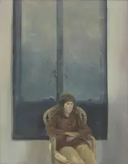 Untitled by David Tindle, oil on canvas 92 x 71cm ., sold Feb 2022