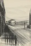 David Tindle, Untitled, charcoal 33 x 23cm; Shadowy Figure pastel 39 x 27cm