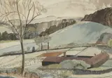 Averil Burleigh, Untitled, watercolour 27 x 37cm and 32 x 48 (2)