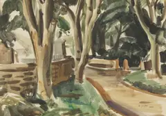 William Geissler, Untitled, watercolour 36.5 x 49cm .