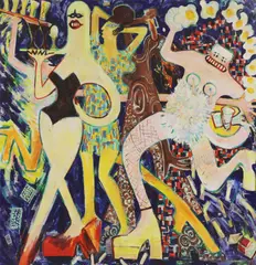 Ann Tilby, Untitled, oil on canvas 178.5 x 177.5cm