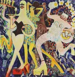 Ann Tilby, Untitled, oil on canvas 178.5 x 177.5cm