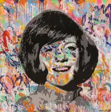Elmo Hood, Untitled, acrylic on canvas 100 x 100cm
