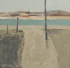 Malcolm Taylor, Untitled, acrylic 38.5 x 38.5cm .