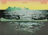 Peter Doig, Untitled, Peter Doig (b.1959) 'Canoe Island' screenprint in colours