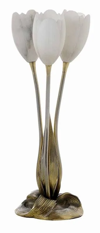 [Trois Tulipes] Lamp by Albert Cheuret, sold Mar 2017