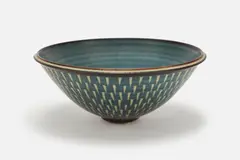 Bowl by Harrison McIntosh, 1969, Glazed stoneware, sold Jun 2023