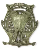 Hector Guimard, Enameled Cast Iron 1899-1904, 'Plaque for the Paris Métro' Depth 2.5"