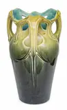 Hector Guimard, Glazed Ceramic Three Handled Vase, Ca. 1900
