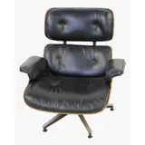 Charles and Ray Eames, for Herman Miller Lounge, 670 leather upholstered chair