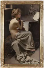 Josef Loukota, Sitting Violinist, 1902, Oil on canvas