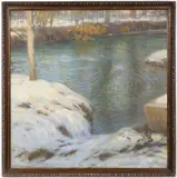 Rudolf Bém, Winter Landscape Near Munich, 1903, oil on canvas