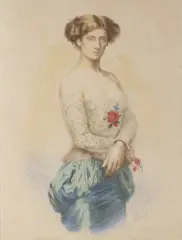 Max Švabinský, Sidonie Nádherná, 1913, Coloured lithography on paper