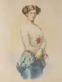 Max Švabinský, Sidonie Nádherná, 1913, Coloured lithography on paper