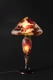 Lamp by Émile Gallé, After 1900, Glass cameo, bronze, sold Jul 2020