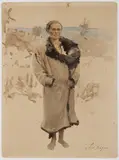 Ilja Repin, Woman with a Child, Around 1900, Mixed media, pencil, watercolour, paper