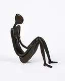 John Kennedy, Poet I, 1993, Bronze, braun patiniert
