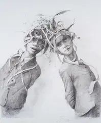 Gleich nur by Jonas Burgert, 2018, Farboffset auf leichtem Karton, sold Oct 2023