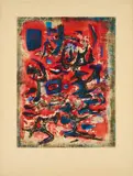 Zao Wou-ki, Signes en Mouvement, 1957, Farbradierung auf BFK Rives