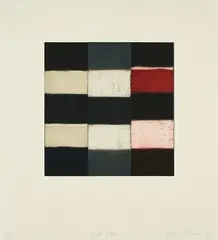 Sean Scully, Red Robe, 2009, Farbradierung auf Velin