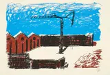 Markus Lüpertz, Forumsmauern, 2002, Farblithografie auf Hahnemühle (Wasserzeichen)