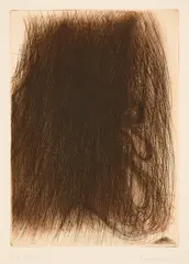 Großmutter by Arnulf Rainer, 1968, Farbradierung auf Arches (Wasserzeichen), sold Nov 2023