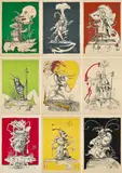 Les Songes drolatiques de Pantagruel by Salvador Dalí, 1973, Mappe mit 25 Farblithografien auf Japan. In originaler Leinenkassette, sold Jan 2024