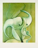 Max Ernst, Tete d'homme, 1971, Fotolithografie auf BFK Rives (Wasserzeichen)