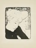Erich Heckel, Geschwister, 1929, Lithografie auf dünnem Japan