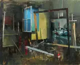 Daniel Pitín, Ohne Titel (Reflection), 2014, Öl auf Leinwand