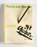 Günther Uecker, Texte zur Kunst, 1997, Multiple. Von einem Nagel durchstoßenes Exemplar der Zeitschrift "Texte zur Kunst"