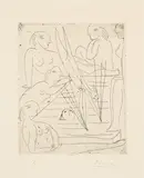 Pablo Picasso, Baigneuses à la Piscine, 1932, Radierung auf dünnem Velin