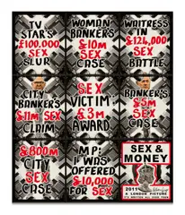 Gilbert&George, Sex &amp; Money, 2011, Mischtechnik (9-teilig)