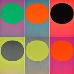 Rupprecht Geiger, Geiger-Modulation, 1969, Mappe mit 10 Farbserigrafien auf Karton. In der originalen Kartonmappe