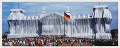 Wolfgang Volz und Christo, Wrapped Reichstag, Project for Berlin, 1995, C-Print auf Aluminium kaschiert