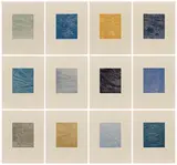 Franz Gertsch, Am Schwarzwasser, 1991, Jeweils: Farbholzschnitt auf Japan