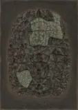 Dmitri Plavinsky, Schildkrötenpanzer, 1992, Mischtechnik auf Leinwand