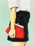 Cornelius Völker, Ohne Titel (Handtaschentragen), 1999, Öl auf Leinwand