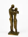 Gerhard Marcks, Stehendes Liebespaar, 1965, Bronze, braun patiniert
