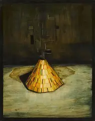 Benedikt Hipp, "Adoration", 2007, Öl auf Holz